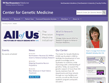 Tablet Screenshot of cgm.northwestern.edu