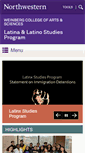 Mobile Screenshot of latinostudies.northwestern.edu
