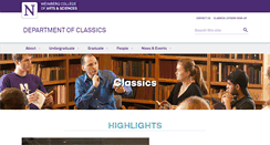 Desktop Screenshot of classics.northwestern.edu