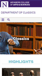 Mobile Screenshot of classics.northwestern.edu