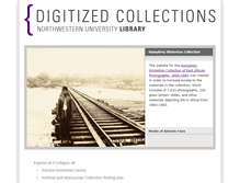 Tablet Screenshot of digital.library.northwestern.edu