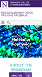 Mobile Screenshot of biophysics.northwestern.edu