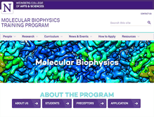 Tablet Screenshot of biophysics.northwestern.edu
