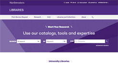 Desktop Screenshot of library.northwestern.edu