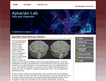 Tablet Screenshot of apkarianlab.northwestern.edu