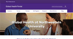 Desktop Screenshot of globalhealthportal.northwestern.edu