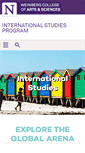 Mobile Screenshot of internationalstudies.northwestern.edu