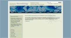Desktop Screenshot of news.neurobiology.northwestern.edu