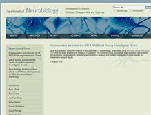 Tablet Screenshot of news.neurobiology.northwestern.edu