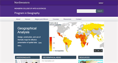 Desktop Screenshot of geography.northwestern.edu