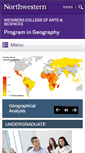 Mobile Screenshot of geography.northwestern.edu