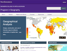 Tablet Screenshot of geography.northwestern.edu