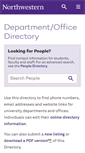 Mobile Screenshot of offices.northwestern.edu