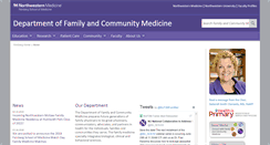 Desktop Screenshot of familymedicine.northwestern.edu