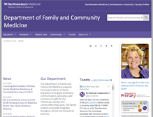 Tablet Screenshot of familymedicine.northwestern.edu