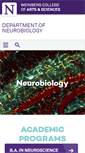 Mobile Screenshot of neurobiology.northwestern.edu