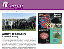 Tablet Screenshot of dunand.northwestern.edu