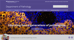 Desktop Screenshot of pathology.northwestern.edu