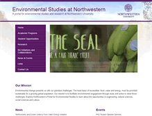 Tablet Screenshot of environment.northwestern.edu