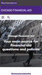 Mobile Screenshot of chicagofinancialaid.northwestern.edu