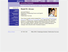 Tablet Screenshot of dmabrams.esam.northwestern.edu