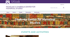 Desktop Screenshot of historicalstudies.northwestern.edu