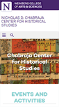 Mobile Screenshot of historicalstudies.northwestern.edu