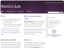 Tablet Screenshot of anxietylab.psych.northwestern.edu