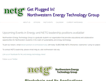 Tablet Screenshot of netg.northwestern.edu