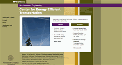 Desktop Screenshot of ceet.mccormick.northwestern.edu