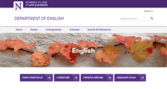 Desktop Screenshot of english.northwestern.edu