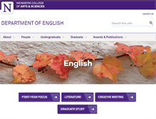 Tablet Screenshot of english.northwestern.edu