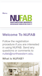 Mobile Screenshot of nufab.northwestern.edu