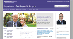 Desktop Screenshot of orthopaedics.northwestern.edu