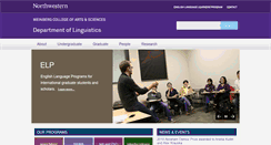 Desktop Screenshot of linguistics.northwestern.edu