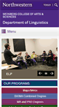 Mobile Screenshot of linguistics.northwestern.edu