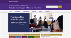 Desktop Screenshot of bradyprogram.northwestern.edu