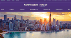Desktop Screenshot of law.northwestern.edu