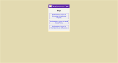 Desktop Screenshot of lawblogs.northwestern.edu