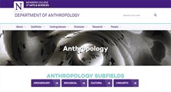 Desktop Screenshot of anthropology.northwestern.edu