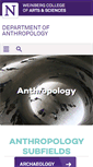 Mobile Screenshot of anthropology.northwestern.edu