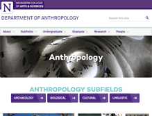 Tablet Screenshot of anthropology.northwestern.edu