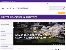 Tablet Screenshot of analytics.northwestern.edu