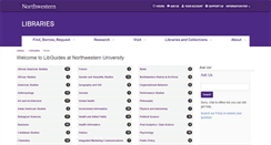 Desktop Screenshot of libguides.northwestern.edu