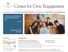 Tablet Screenshot of engage.northwestern.edu
