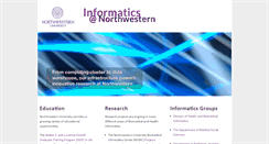 Desktop Screenshot of informatics.northwestern.edu