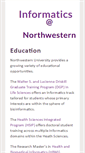 Mobile Screenshot of informatics.northwestern.edu