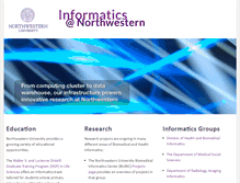 Tablet Screenshot of informatics.northwestern.edu