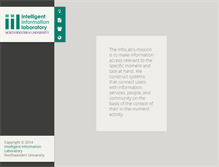 Tablet Screenshot of infolab.northwestern.edu