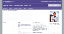 Desktop Screenshot of preventivemedicine.northwestern.edu
